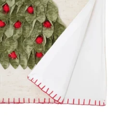 Saro Lifestyle Christmas Tree Table Runner, 16"x72", Multi
