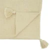 Saro Lifestyle Cotton Table Runner With Waffle Weave Design, Beige, 16" X 72"