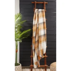 Saro Lifestyle Throw Blanket With Faux Mohair Check Design -Saro Lifestyle GUEST 35005558 da79 4f20 bd25 07b16fb358df