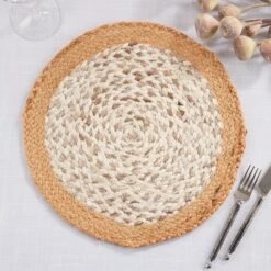 Saro Lifestyle Table Mats With Hand Braided Design (Set Of 4) 6 Saro Lifestyle Table Mats With Hand Braided Design (Set Of 4) -Saro Lifestyle GUEST 3624b3b3 6495 44d1 a0a0 5c76de8670b1