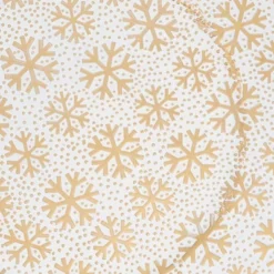 Saro Lifestyle Frosted Snowflake Charger Plate (Set Of 4), 13"x13", White -Saro Lifestyle GUEST 364d9271 9585 4bbd bf2f 002044695a79