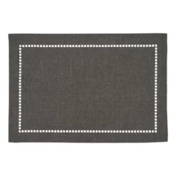 Saro Lifestyle Laser-Cut Hemstitch Placemat -Saro Lifestyle GUEST 37c79927 17c4 454e b776 a8a3cce20920
