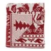 50"x60" Reindeer And Christmas Tree Knit Throw Blanket Red - Saro Lifestyle