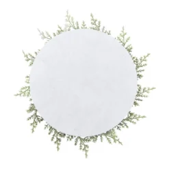 Saro Lifestyle Frosted Pine Placemat (Set Of 4), 16", White