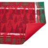 Saro Lifestyle Christmas Tree Plaid Placemat, 13"x19" Oblong, Multi (Set Of 4)