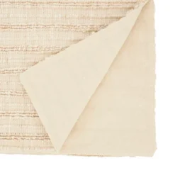 Saro Lifestyle Refined Stripe Woven Table Runner, 16"x72", Yellow