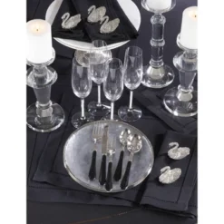 70"x180" Tablecloth With Hemstitch Border Design Black - Saro Lifestyle: 180" Rectangular Tablecloth, Solid Pattern -Saro Lifestyle GUEST 3ae2e65d d7b3 4b1c aedb 3a6edb53122a