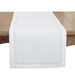 Saro Lifestyle Detailed Edge Embroidery Table Runner -Saro Lifestyle GUEST 3c34370c 466e 4221 bd8c 50229f17f468