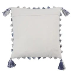 Saro Lifestyle Tufted Diamond Dual-Tone Throw Pillow With Down Filling