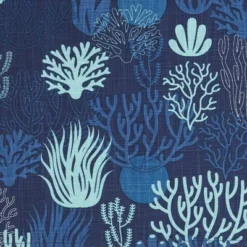 Saro Lifestyle Ocean Depths Coral Placemat (Set Of 4), 14"x20", Blue -Saro Lifestyle GUEST 4011f172 8576 4201 8e7a 59954ee362b2