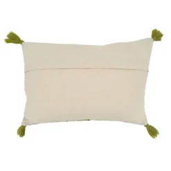 Saro Lifestyle Saro Lifestyle Large Floral Design Embroidered Pillow Cover