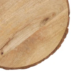 Saro Lifestyle Bark Edge Wood Charger, 14" Ø Round, Natural (Set Of 4) -Saro Lifestyle GUEST 414142f2 d165 4612 a3cd 593578ed4e8b