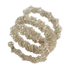 Saro Lifestyle Spiral Design Napkin Rings (Set Of 4) -Saro Lifestyle GUEST 43153d17 fcae 4d21 b1fc 1b70906333df
