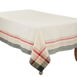 Saro Lifestyle Merry Pines Dobby Tablecloth -Saro Lifestyle GUEST 43950b17 a339 4008 beee 5df7a348acd6