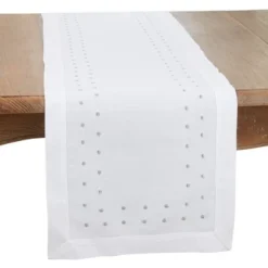 Saro Lifestyle Charming Polka Dot Table Runner With Classic Design -Saro Lifestyle GUEST 46850815 80af 4393 a1f7 73f45592e548