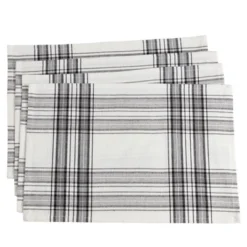 Saro Lifestyle Plaid Pattern Cotton Table Placemats -Saro Lifestyle GUEST 4763aefd 2eb8 44b0 b4d4 5f24c08355f8