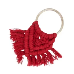 Saro Lifestyle Napkin Ring Holders With Braided Design (Set Of 4) -Saro Lifestyle GUEST 47ef024f d554 4b04 bd34 dd33e0564f8d