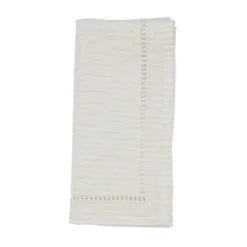 Saro Lifestyle Hemstitched Design Napkin, 20" Square, Ivory (Set Of 12) -Saro Lifestyle GUEST 48bad059 20f2 45dd 9aed cbe2215b11e8