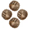 Saro Lifestyle Aluminum Napkin Rings With Ribbed Design (Set Of 4)