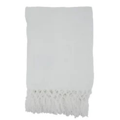 Saro Lifestyle Chenille Throw Blanket With Knotted Design -Saro Lifestyle GUEST 4bb7b17f b5cf 49a7 8cee f2372d6f9282