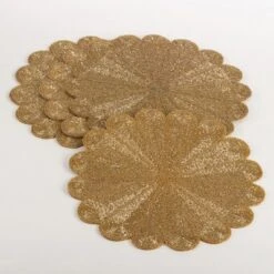 Saro Lifestyle Flower Design Beaded Placemat (Set Of 4) -Saro Lifestyle GUEST 4ce07bf2 8bcf 409e bce2 a7dd7f21c192