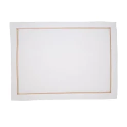 Saro Lifestyle Embroidered Line Design Placemat (Set Of 4) -Saro Lifestyle GUEST 4f22d689 f11c 4efa 972d 759414e16d86