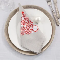 Saro Lifestyle Holiday Table Napkins With Peppermint Christmas Tree Design (Set Of 4) 6 Saro Lifestyle Holiday Table Napkins With Peppermint Christmas Tree Design (Set Of 4) -Saro Lifestyle GUEST 4f2ac814 9c4e 4dbc 9ffa 2b1d5c3dffc5