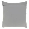 Saro Lifestyle Outdoor Oasis Tufted Down Filled Throw Pillow, Gray, 20"x20"