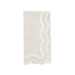 Saro Lifestyle Scalloped Border Napkin (Set Of 4) -Saro Lifestyle GUEST 530a670f 0e41 4eda a86a 8e6962745d1f