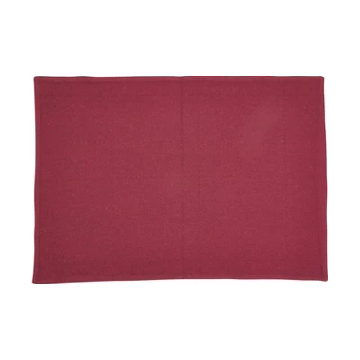 Saro Lifestyle Rustic Recycled Plaid Placemat And Napkin (Set Of 8), Red 3 Saro Lifestyle Rustic Recycled Plaid Placemat And Napkin (Set Of 8), Red - Image 3