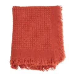 Saro Lifestyle Throw Blanket With Waffle Weave Design -Saro Lifestyle GUEST 53ac286b a35d 429c 842a c02fd244fa51
