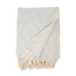 Saro Lifestyle Diamond Design Woven Throw Blanket