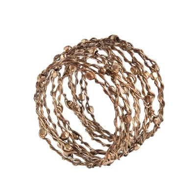 Saro Lifestyle Metal Napkin Holder Rings (Set Of 4) 4 Saro Lifestyle Metal Napkin Holder Rings (Set Of 4) - Image 4