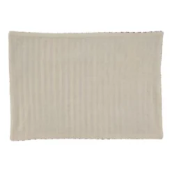 Saro Lifestyle Corded Line Placemat, 14"x20" Oblong, Black/White (Set Of 4)