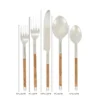 Saro Lifestyle Artisan Cork-Handled Flatware Set, Beige