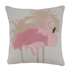 Saro Lifestyle Flamingo Design Throw Pillow With Poly Filling -Saro Lifestyle GUEST 55f98056 7b0d 4e8e 8225 2f4ab1fafb87
