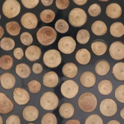 Saro Lifestyle Artisan Wood And Resin Charger Plate (Set Of 4), 13"x13", Black -Saro Lifestyle GUEST 55f98277 898f 4ed8 ab19 c4020da3fe43