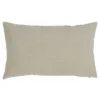 12"x20" Oversize Down Filled Dual Band Lumbar Throw Pillow Natural/Navy - Saro Lifestyle