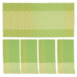 Saro Lifestyle Playful Polka Dot Placemat And Napkin Set