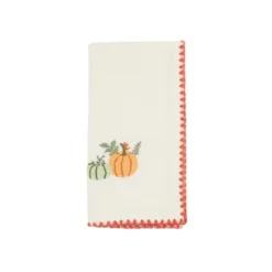 Saro Lifestyle Fall Pumpkins Napkin (Set Of 4), 18", Orange -Saro Lifestyle GUEST 58097b9c 1bbb 4c03 86a7 fa0c80902313