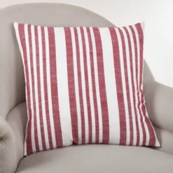 20"x20" Oversize Down Filled Striped Design Square Throw Pillow - Saro Lifestyle -Saro Lifestyle GUEST 5b11fd9d f6c3 4895 8921 2f4ccd6c915e