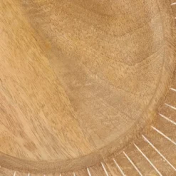 Saro Lifestyle Textured Slit Edges Wooden Charger Plate (Set Of 4) -Saro Lifestyle GUEST 5c3eec93 c076 4b5e b2a6 3b38c5b89380