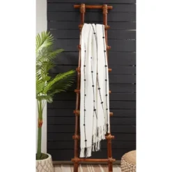 Saro Lifestyle Cotton Throw With Knotted Design -Saro Lifestyle GUEST 5e1ac006 40f2 4e4e 98e6 f095873e294b