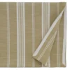 Saro Lifestyle 70" Cotton Striped Design Tablecloth Beige