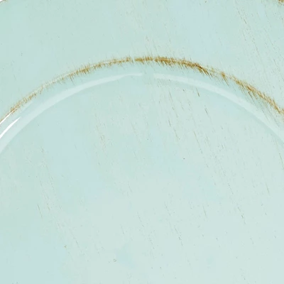 Saro Lifestyle Vintage-Inspired Distressed Charger Plate (Set Of 4) 3 Saro Lifestyle Vintage-Inspired Distressed Charger Plate (Set Of 4) - Image 3