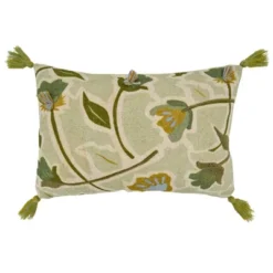 Saro Lifestyle Saro Lifestyle Large Floral Design Embroidered Pillow Cover 6 Saro Lifestyle Saro Lifestyle Large Floral Design Embroidered Pillow Cover -Saro Lifestyle GUEST 646bced6 a0d1 4ccd a419 273bbe5db232