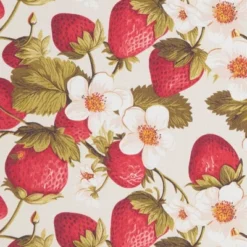 Saro Lifestyle Breezy Juicy Strawberry Placemat (Set Of 4), 14"x20", Multicolored -Saro Lifestyle GUEST 64c9cd5f a0c9 4c38 bcb8 a2b5d9af0eda