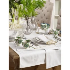 Saro Lifestyle Luana Collection Metallic Trimmed Placemats (Set Of 4) -Saro Lifestyle GUEST 6516c0dd bfd8 47f5 867f dae4c90fe29d