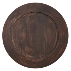 Saro Lifestyle Wood Charger, 13" Ø Round, Brown (Set Of 4) -Saro Lifestyle GUEST 65cadaa9 2dfa 4dc0 b03d 6a6f96afc2b4