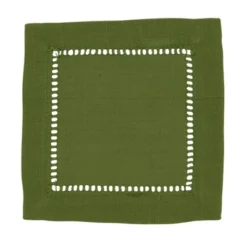 Saro Lifestyle Saro Lifestyle Hemstitch Border Design Dinner Napkins (Set Of 12) -Saro Lifestyle GUEST 666b6308 2cb8 4612 9856 010227d9465c